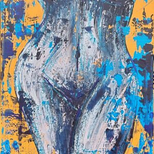 Blue Yellow Nude 2022 PRINT