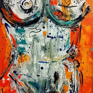 Orange Blue Nude 2022 PRINT