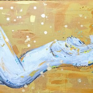 Yellow Blue Gold Nude