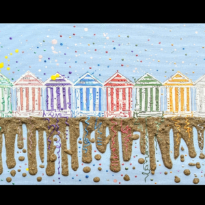 'Hiding Between the Beach Huts' PRINT