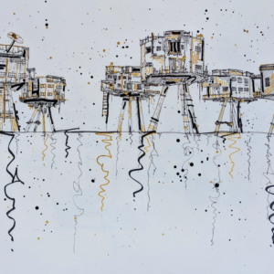 Red Sands Sea Forts Thames Estuary, Whitstable. Original