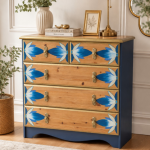 Blue Ombre Chest of Drawers